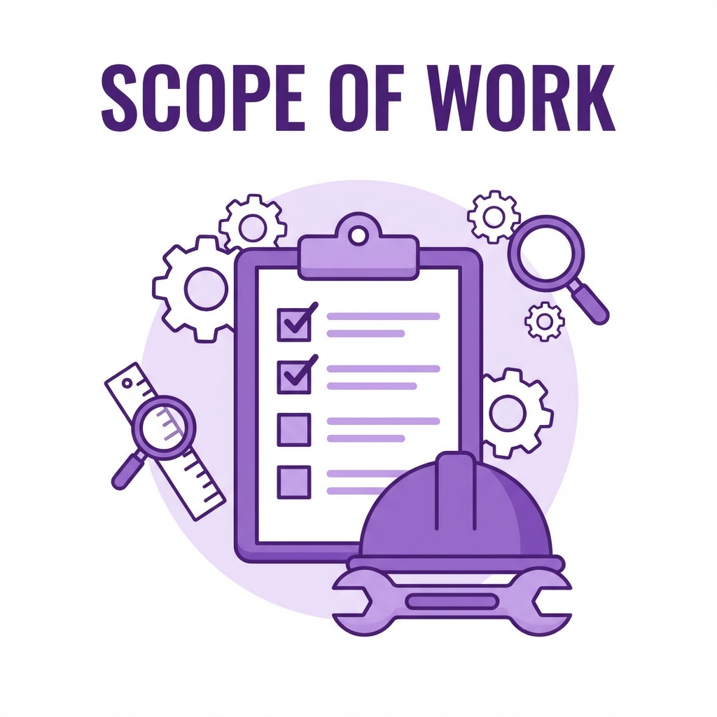Scope of Work Checklist Illustration
